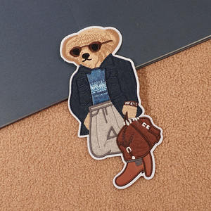 Nouveautés Automne/Hiver 2026 : Grandes Broderies d'Ours Mignons pour Vêtements, Style Tendance de Marque, Écussons Cousus Main - Product Image 6