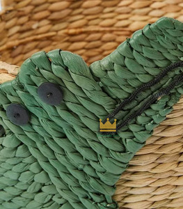 <b>Cheap</b> Price Natural Handmade Water Hyacinth Crocodile Shaped Kid Storage <b>Basket</b> Made from Child-Safe Materials - Product Image 5