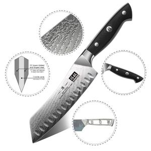 <span class=keywords><strong>SHAN</strong></span> <span class=keywords><strong>ZU</strong></span> 7 pouces couteaux <span class=keywords><strong>Santoku</strong></span> haute teneur en carbone VG10 67 couches <span class=keywords><strong>damas</strong></span> japonais sculpture couperet <span class=keywords><strong>couteau</strong></span> <span class=keywords><strong>Santoku</strong></span> - Product Image 2