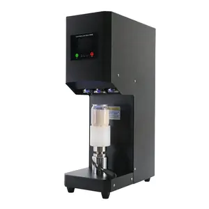 2023 factory hot sell automatic rotary can sealing machine for boba milkshake tea