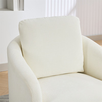 Personnalisé Confortable Rond Accent Simple Canapé Chaise Pivotant Accent Baril Chaise 360 Degrés Club Chaise Lounge Fauteuil pour Salon
