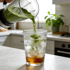 תמצית תה מאצ'ה טהורה, תמצית צמחים, אבקת מאצ'ה בדרגת מזון, ויטמין, מאצ'ה מגדלבת באופן מלאכותי, אריזת בקבוק ירוק משיזואוקה - Product Image 4