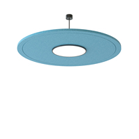 Panneaux acoustiques écologiques en polyester avec éclairage plat pour salon et chambre à coucher