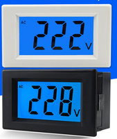Voltmeter daya AC, pengukur tegangan Digital layar warna deteksi tegangan D85-120 dengan tampilan Lcd
