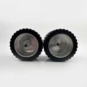 Tùy Chỉnh Tự Làm Xe Đẩy Ổ Đĩa Con Lăn Chịu Mài Mòn Silicone Và Polyurethane Chịu Tải Bánh Xe Cao Su Cho Robot Đi Bộ Bánh Xe - Product Image 5