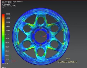 168 Rines Personalizados de una Pieza de 20-26 Pulgadas para Corolla, Rines Forjados para Rolls Royce, Tesla, Mercedes-Benz G550, Rines American Force - Product Image 5