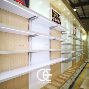 Meubles de salon de coiffure au détail, étagère d'exposition pour extensions de cheveux, perruque, vitrine pour cheveux humains avec éclairage - Product Image 2