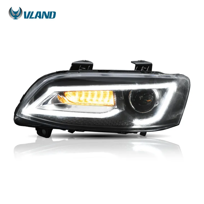 Vland lanterna de cabeça de carro, led lâmpada de montagem sequencial torneamento calais v sedan 2006-2013 para holden commodore ve