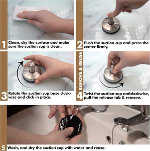 <b>Suction</b> <b>Cup</b> <b>Hooks</b>, Towel <b>Hooks</b> for Bathrooms - Product Image 6