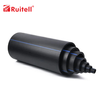 Tuyau d'alimentation en eau flexible et durable en polyéthylène haute densité (HDPE) PE100, 63 mm, 75 mm, 90 mm, 110 mm, certifié CE, durée de vie de 50 ans