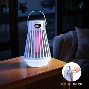 โคมไฟตั้งแคมป์กำจัดยุงแบบชาร์จไฟได้ 1500mAh กันน้ำ ใช้ได้ทั้งในร่มและกลางแจ้ง พร้อมจอแสดงผลแบตเตอรี่ - Product Image 3