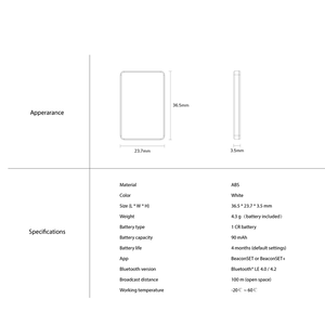 Minew I6 Low Cost Ibeacon Micro Ultra Thin <strong>Bluetooth</strong> Beacon Sdk Uuid Programmable Ibeacon For Asset <strong>Tracking</strong> - Product Image 6