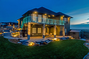 Balustrade en verre sans cadre à éclairage LED ST: Transformez les paysages nocturnes pour les terrasses, les balcons et les piscines - Product Image 3