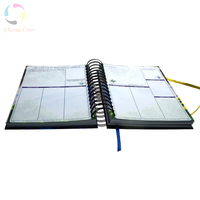Carnet de Journal à pois carré en papier noir à couverture souple quotidienne personnalisée papier 160 g/m²