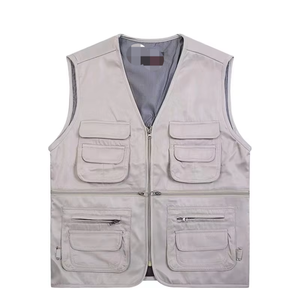 Gilet Travel Smith Beige Taille M - Idéal Photo, Pêche, Safari, Dos Brodé Vintage