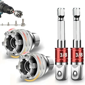 10-19mm Multi-Function Socket Wrench Tool Adjustable Universal Socket Wrench for 3/8" Drive Ratchet Torque Wrench & Power Drill - Product Image 1
