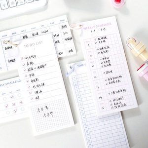 Văn phòng cổ điển trường chương trình nghị sự kế hoạch Memo Pad đầu Vòng Hàng tuần hàng tháng Thời gian lịch trình Lưu ý pad văn phòng phẩm tùy chỉnh 10 tờ/Pad - Product Image 2