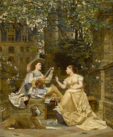 Impression sur toile murale vintage classique de mariage, cadre en bois Art Déco fait main de haute qualité, peinture à l'huile dorée, à suspendre pour la maison
