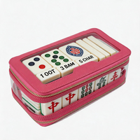 Sac de rangement portable de luxe en acrylique transparent pour Mahjong américain Avisocean, écologique, durable, emballage personnalisé, gravure personnalisée