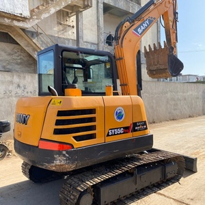 Miniexcavadora Sany SY55C Usada, Excavadora Sany SY55 de Segunda Mano Original, Miniexcavadora Sany SY35 SY55 SY75 de Segunda Mano en Oferta - Product Image 4