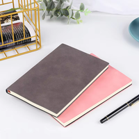 Carnet de notes de journaux d'affaires en cuir A5 à couverture souple avec impression de logo en vente en gros
