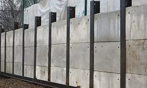 Poste de Acero Galvanizado en Caliente Q235, Tipo H/C, para Muros de Contención con Soportes de Hormigón - Product Image 4
