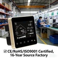 Contrôleur de ventilateur d'air frais avec télécommande via l'application Tuya, pour la surveillance de CO2, PM2.5, PM10, COV, température, humidité, compatible Wifi, pour systèmes CVC et récupérateurs.