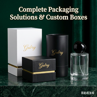 Flacon de parfum en verre vide de 30 ml et 50 ml avec pulvérisateur pour bouchon à bille, emballage carton, vente en gros, atomiseur de parfum en verre