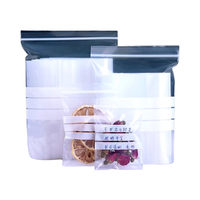 Sachet d'emballage plastique LDPE à fermeture éclair avec valve, panneau transparent imprimable et inscriptible, résistant à l'humidité pour colliers, boucles d'oreilles, lunettes