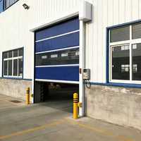 Tissu en bâche PVC TianJin pour porte à grande vitesse, bâche enduite de PVC ignifuge pour porte industrielle à grande vitesse