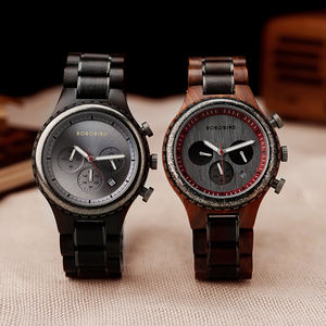 BOBO BIRD 독특한 디자인 Dropshipping 심천 나무 시계 공장 목재 도매 브랜드 Oem 석영 시계 - Product Image 3