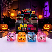 Jouet Squishy Anti-stress en Maltose Transparente Scintillante, Couleurs Assorties, Idéal pour Halloween et Cadeaux de Fête (Vente Flash)