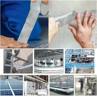 Échantillon gratuit de ruban adhésif en aluminium renforcé FSK imperméable à l'eau, sensible à la pression, adhésif acrylique unilatéral, pour ingénieurs