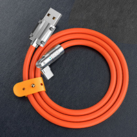 Cable de Datos con Rotación de 180 Grados, 1.2m 1.8m, Cable USB Tipo C, Cable de Carga de 120w 6A para iPhone, Xiaomi, Samsung