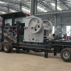 CFTC Usine de concassage de pierres mobile portable avec pompe, crible vibrant et moteur AC, prix compétitif pour le concassage de gravier et de granit en carrière - Product Image 1