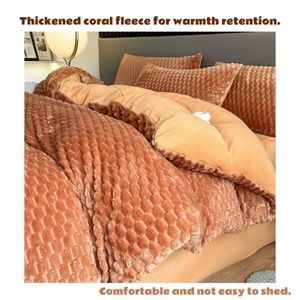 Ensemble <span class=keywords><strong>de</strong></span> literie trois pièces en polaire corail élégant et exquis 2024 avec une douceur et un confort suprêmes pour la décoration <span class=keywords><strong>de</strong></span> la maison - Product Image 3