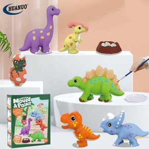 Kit de peinture dinosaure à colorier, interaction créative, jouet éducatif pour enfants, <span class=keywords><strong>plâtre</strong></span> peint, <span class=keywords><strong>dessin</strong></span>, cadeau pour enfants - Product Image 3