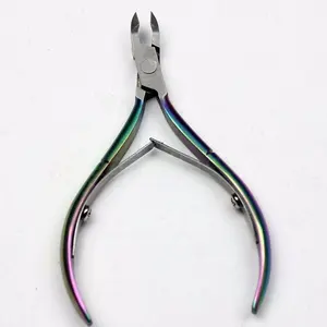 Pince à ongles en acier inoxydable argenté à lame incurvée pour ongles incarnés Outil professionnel de pédicure doigt orteil Salon - Product Image 1