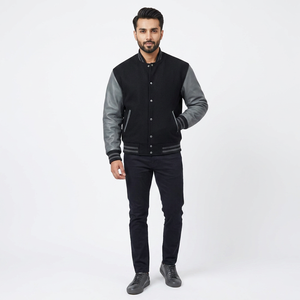 2025 Latest Fashion <b>Men</b> Winter College Sport Varsity <b>Jacket</b> Customized Embroidered Logo Stand Breathable OEM Design <b>Bike</b> Racing - Product Image 1