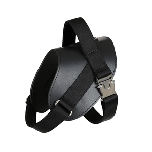 Harness Anjing Kulit Vegan Merah untuk Hari Valentine dan Tahun Baru, Model Saddle Harness Anti Tarik, Buatan Pabrik - Product Image 3