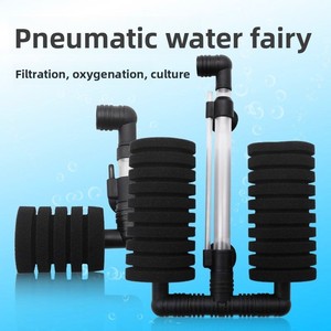 Accesorio Ecológico <span class=keywords><strong>para</strong></span> <span class=keywords><strong>Acuario</strong></span> de Peces Betta y Camarones Xinyou XY-2822, Filtro de Esponja de Doble Cabezal, Filtración Neumática Silenciosa - Product Image 3