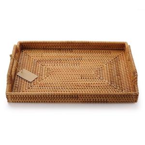Oferta Especial: Salvamanteles Rectangular de Ratán Hecho a Mano, Ecológico y Vintage, Fácil de Limpiar, Organizador para Cocina y Hogar, Decoración GLOVIMEX - Product Image 5