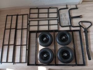 TIANHAIDA chariots de jardin extérieurs chariot à benne basculante chariot de jardin utilitaire de pelouse en acier robuste - Product Image 2