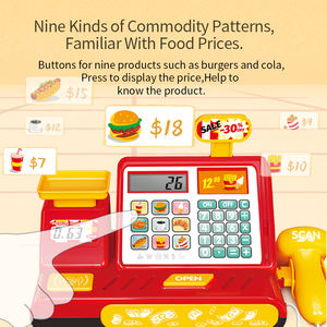 Juego de Compras de Plástico con Pilas FiveStar para Niños, Simulación de Caja de Supermercado para Juego de Imitación y Juguete Educativo Preescolar para el Hogar - Product Image 6