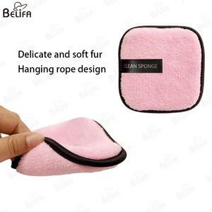 Tampons en tissu pour le visage en coton biologique Bambus arc-en-ciel avec logo personnalisé tampons carrés lavables démaquillants - Product Image 4