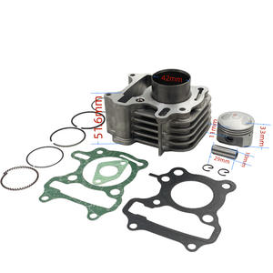 Kit Testata Cilindro in Acciaio Inox a 4 Tempi per Scooter <span class=keywords><strong>SYM</strong></span> <span class=keywords><strong>MIO</strong></span> 50, Diametro Cilindro 42mm, Ricambi - Product Image 2