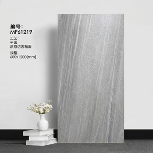 Foshan 60x120 600x1200 Baldosa de Porcelana Mate Suave con Aspecto de Arenisca Gris, Tono Tierra Cálido, Vitrificada para Proyectos de Suelos - Product Image 6