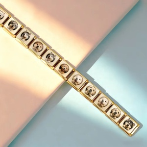 Original Design Animal <b>Dog</b> Series Italian Charm Link Fit 9mm Stainless Steel Making Bracelet Making DIY New Fashion Jewelry - Product Image 3