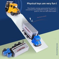 Camion jouet pour enfants, modèle de camion en alliage métallique, échelle 1/64, sans batterie, emballage en boîte couleur, vente en gros