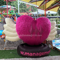 Impression numérique matérielle d'Oxford de ballon à air gonflable de peluche molle en forme de coeur pour la promotion et la publicité